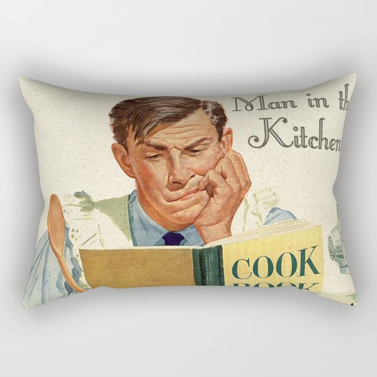 A Man in the Kitchen Rectangular Pillow