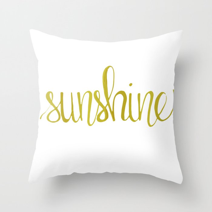 sunshine Throw Pillow
