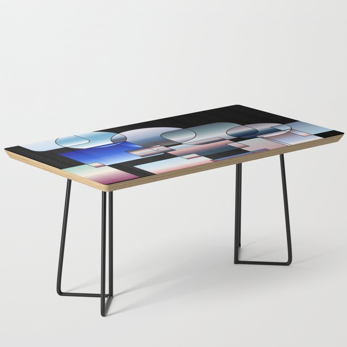 The Shape Of Sunset On Black Coffee Table