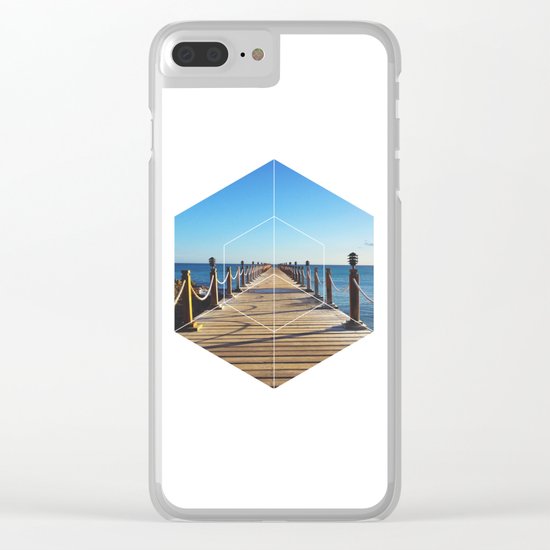 Ocean Walk - Geometric Photography Clear iPhone Case