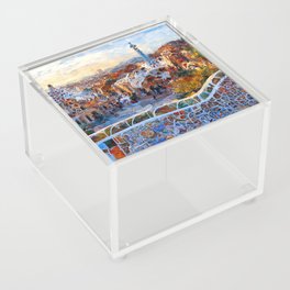 Barcelona, Panorama from Parc Guell Acrylic Box