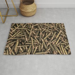 Rifle bullets Rug | Copper, Hunting, Graphicdesign, Weapon, Military, Shot, Metal, Cartridge, Defense, Ammunition 