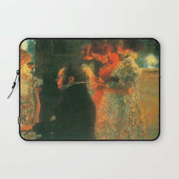 Gustav Klimt Schubert at the Piano Laptop Sleeve