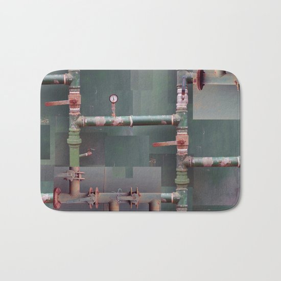 Industrial veins Bath Mat