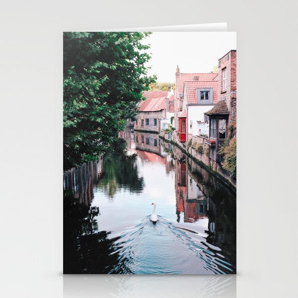 Swan in Belgium Stationery Cards