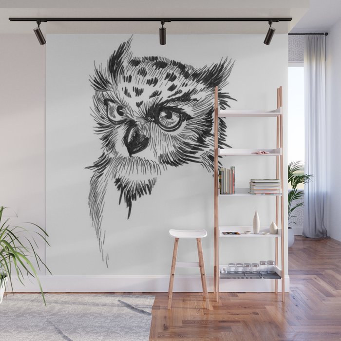 Owl Wall Mural