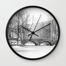 Stone Bridge Clove Lake Park Wall Clock