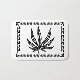 Marijuana leaf tapestry Bath Mat | Graphicdesign, Tapestry, Abstract, Sebdraws, 420, Illustration, Digital, Marijuana, Ink, Acrylic 
