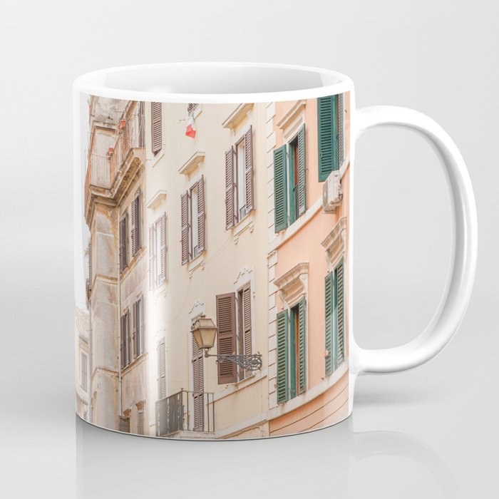 Pastel Color Streets in Rome Photo | Italian City Architecture Art Print | Italy Travel Photography Coffee Mug