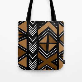 African Mudcloth Bogolan Traditional Fabric Design Tote Bag