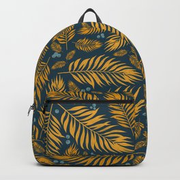 Mustard Leaves and Blueberries Backpack