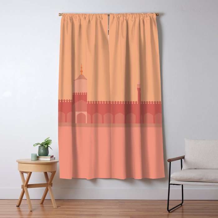 Badshahi Mosque, Lahore, Pakistan Blackout Curtain by Lyman Creative Co