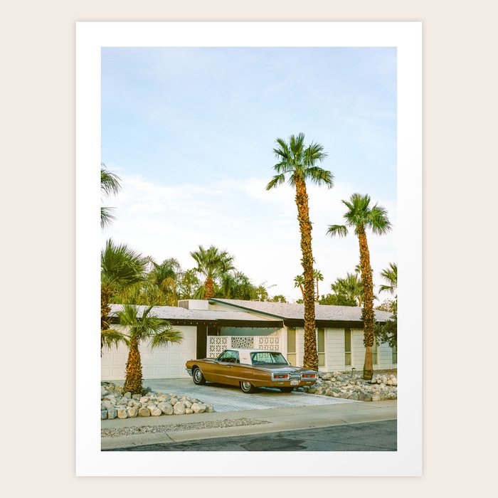 Vintage Car Palm Springs Art Print by Chris Schoonover | Society6