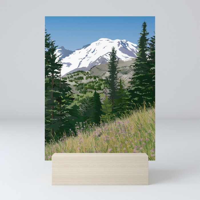 Mount Rainier Mini Art Print