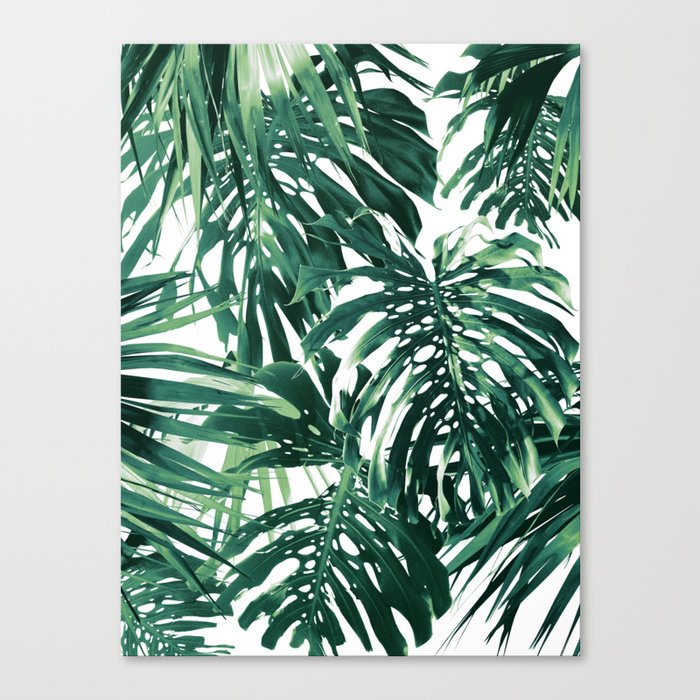 Vivid Tropical Jungle #1 #tropical #decor #art #society6 Canvas Print