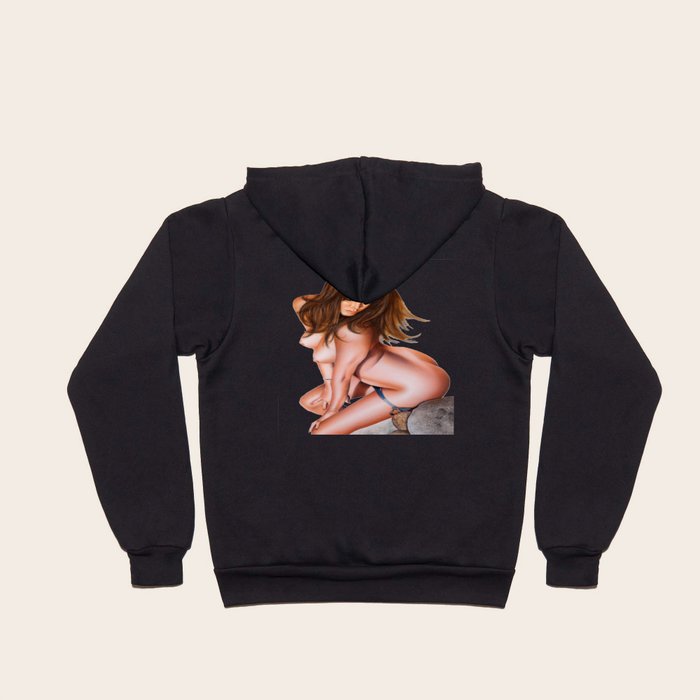 Nude girls 2025 in hoodies