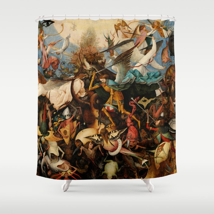 The Fall of the Rebel Angels, 1562 by Pieter Bruegel the Elder Shower Curtain