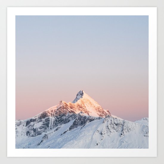 Mt Aspiring - square Art Print