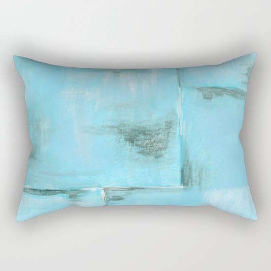 Frost, Abstract Art Painting Rectangular Pillow