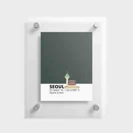 Seoul alpine green Floating Acrylic Print