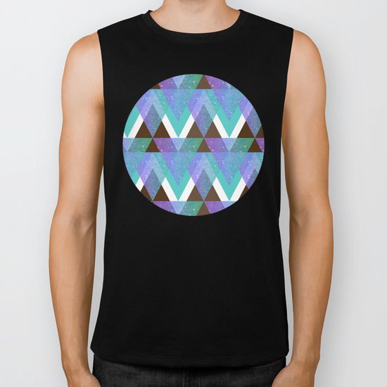GlitterTriangles Biker Tank