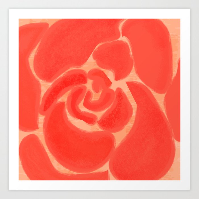 A Rose for Janie Art Print