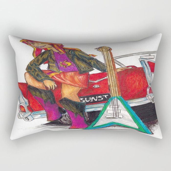 Rockin n Rollin Rectangular Pillow