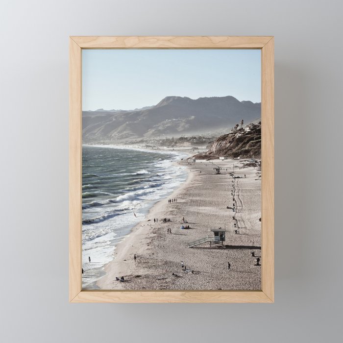 Malibu California Framed Mini Art Print