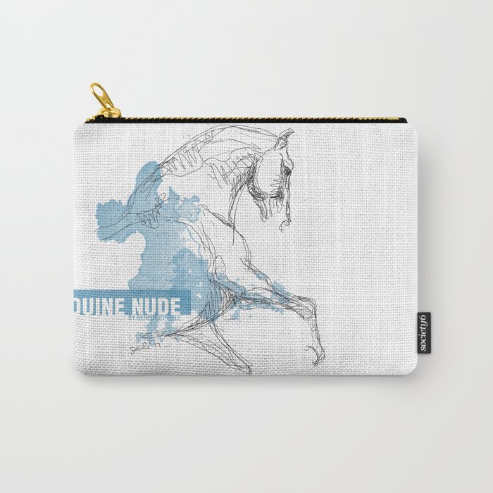 Equine Nude 1 - Horse Drawing Carry-All Pouch