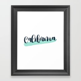California Framed Art Print