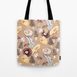Mushroom Lovers Pattern Tote Bag
