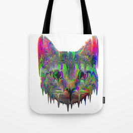Psychedelic Cat Tote Bag