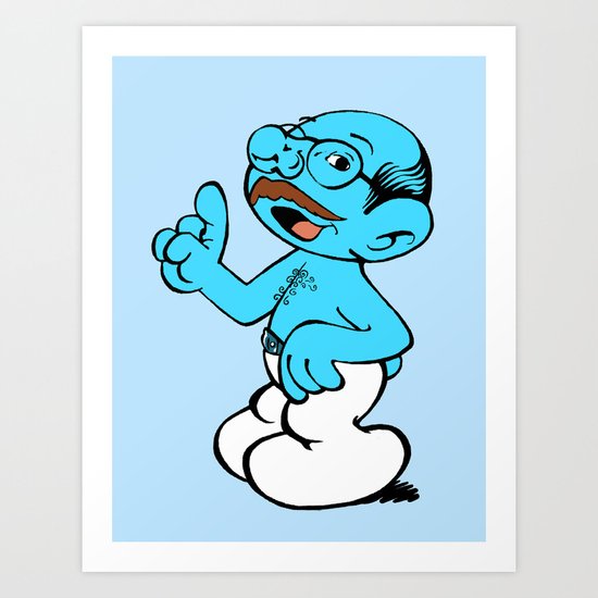 Tobias Smurf Art Print