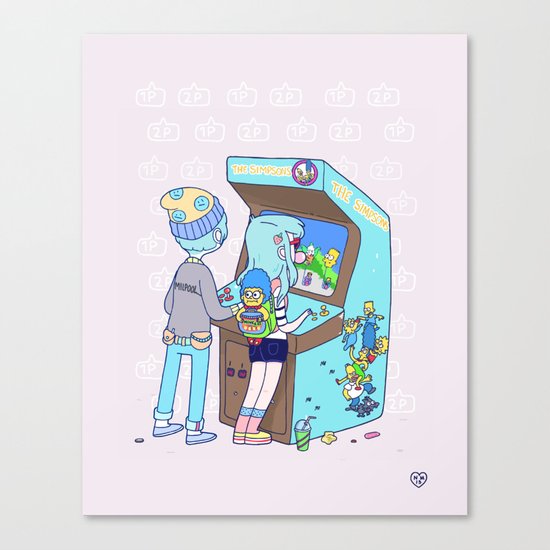 Insert 25 Cents Canvas Print