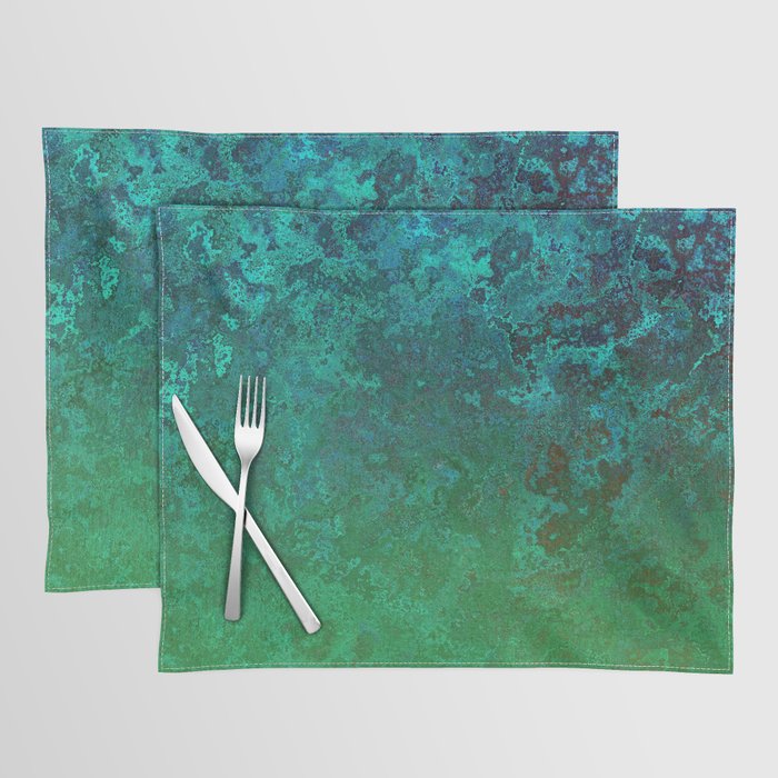 Old Blue Green Vintage Collection Placemat