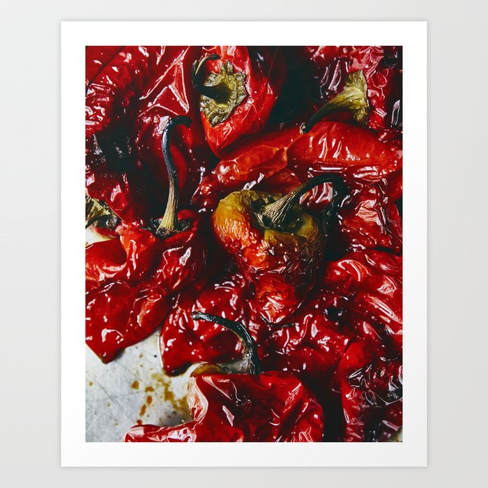Roasted Red Peppers Art Print