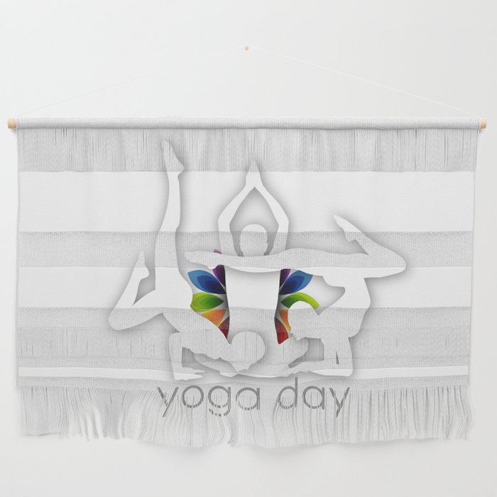 Yoga meditation Chakra or aura colors ayurvedic spiritual wellness Wall Hanging