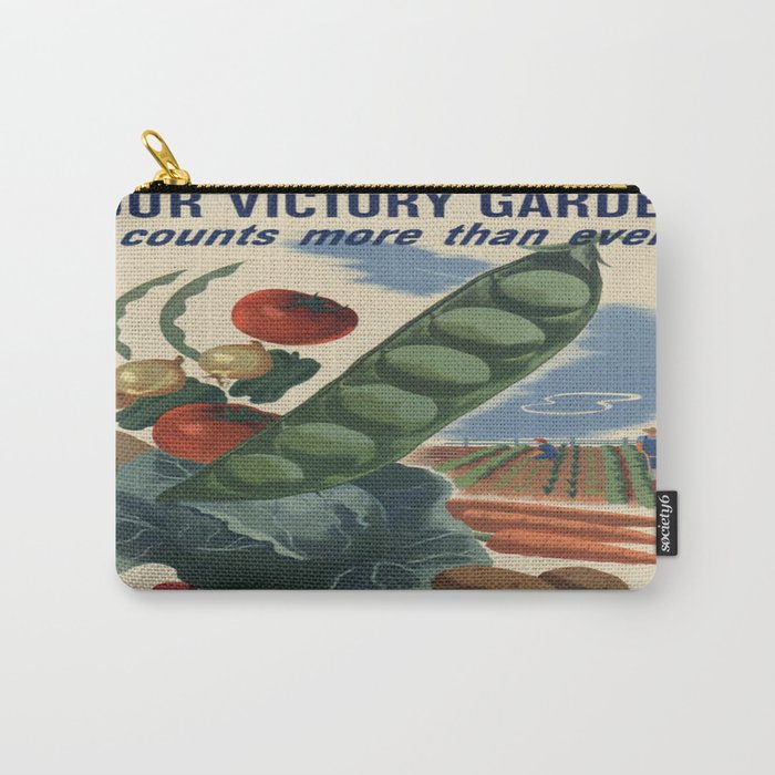 Vintage poster - Victory Garden Carry-All Pouch