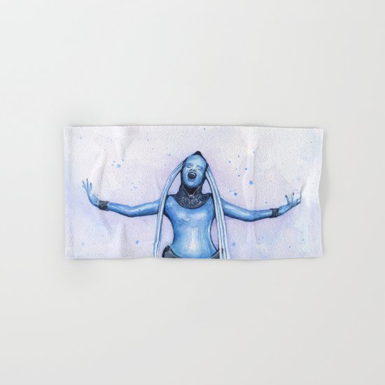 Diva Plavalaguna | Fifth Element Watercolor Art Hand & Bath Towel
