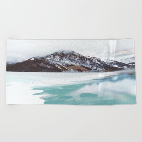 Canadian Mountains Beach Towel