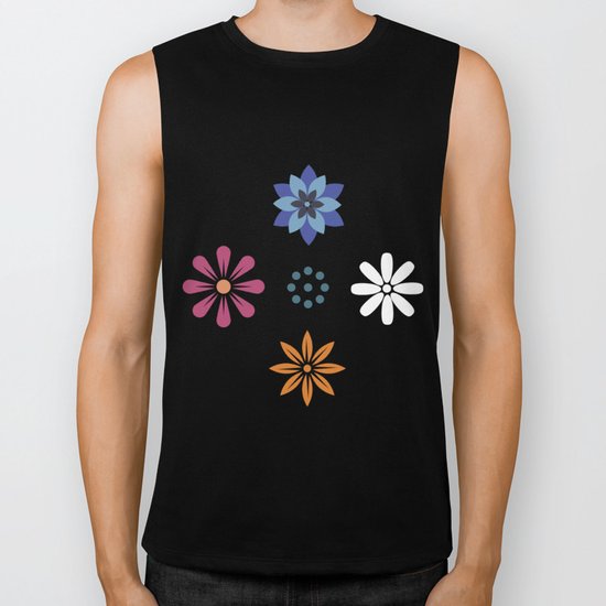 Floral Pattern Biker Tank
