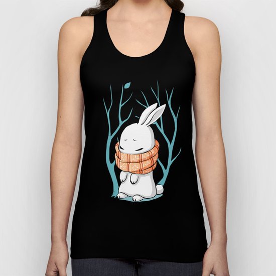 Winter Bunny Unisex Tank Top
