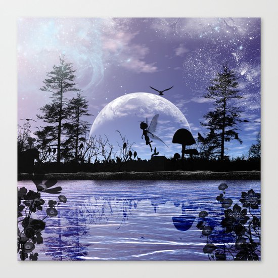 Fairy silhouette Canvas Print