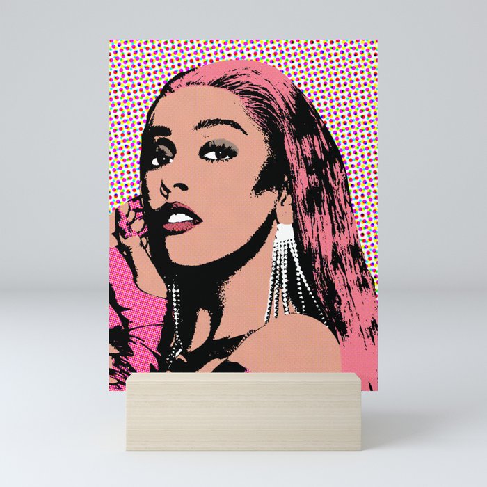 Doja Cat style pop art Mini Art Print