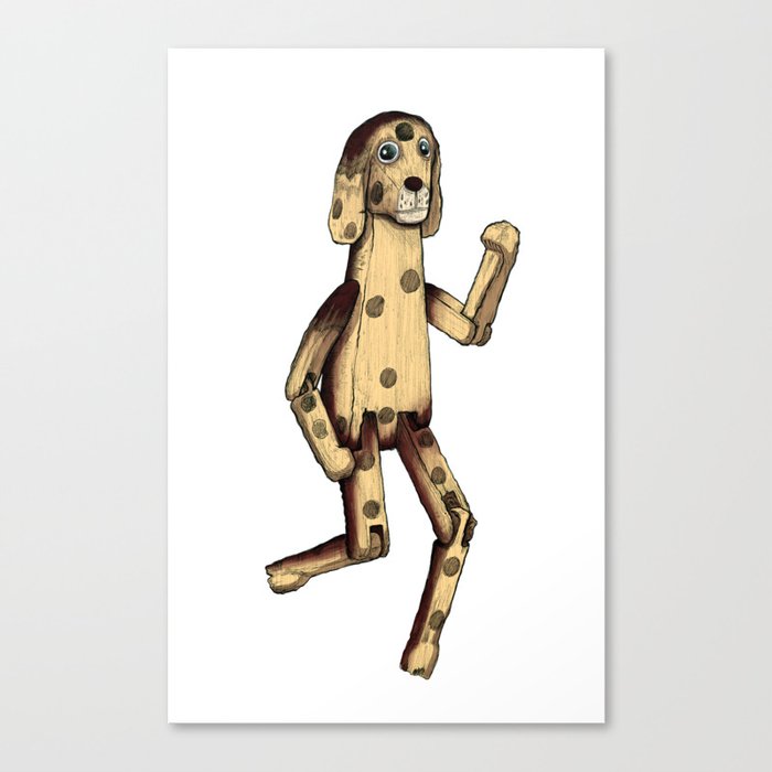 The Hinged Dog Canvas Print