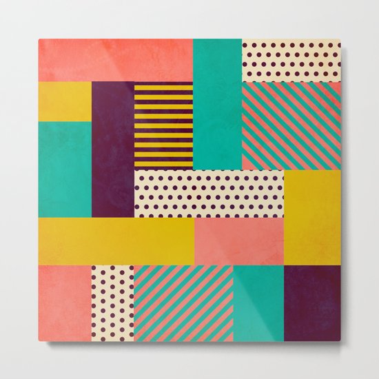 Geometric Love Metal Print