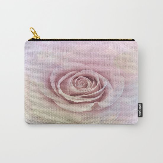 Forever My Love Pink Rose Abstract Carry-All Pouch