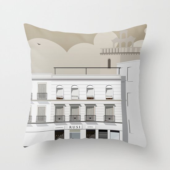 Buildings Throw Pillow