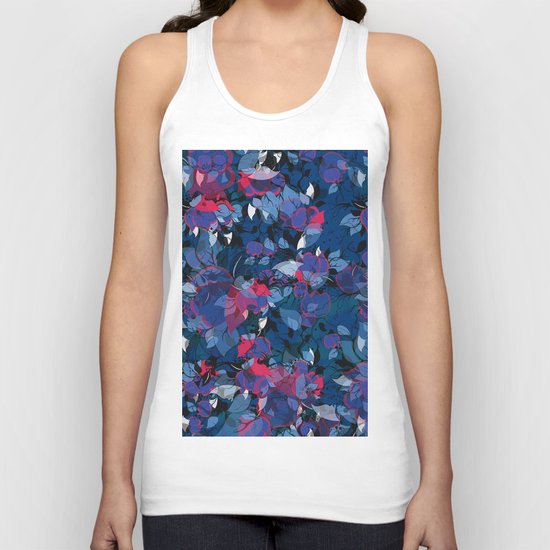 Abstract Floral Unisex Tank Top