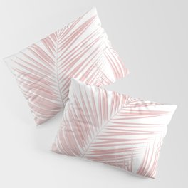 Blush Pink Palm Leaves Dream - Cali Summer Vibes #1 #tropical #decor #art #society6 Pillow Sham
